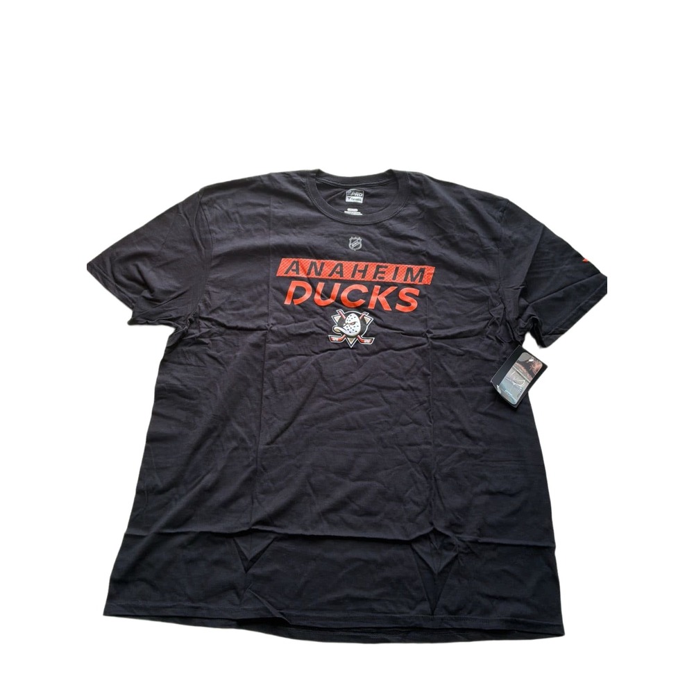 Anaheim Ducks Fanatics Authentic Pro T-Shirt Men's 3XL Black NHL Tee NWT